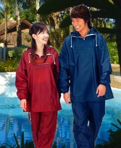 sun suits with anorak for him and her