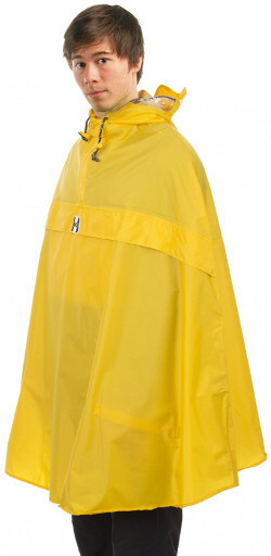 poncho cycling cape yellow hock